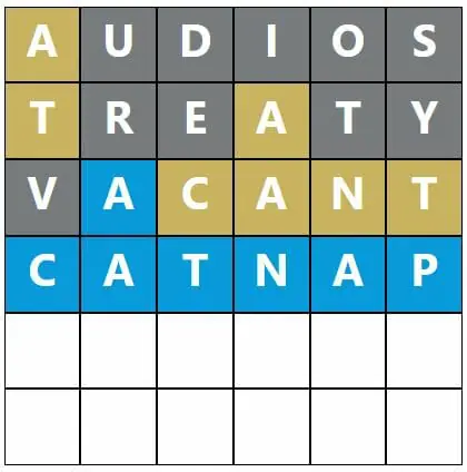 Daily Word Hurdle #632 Afternoon Answer - 29th November 2022