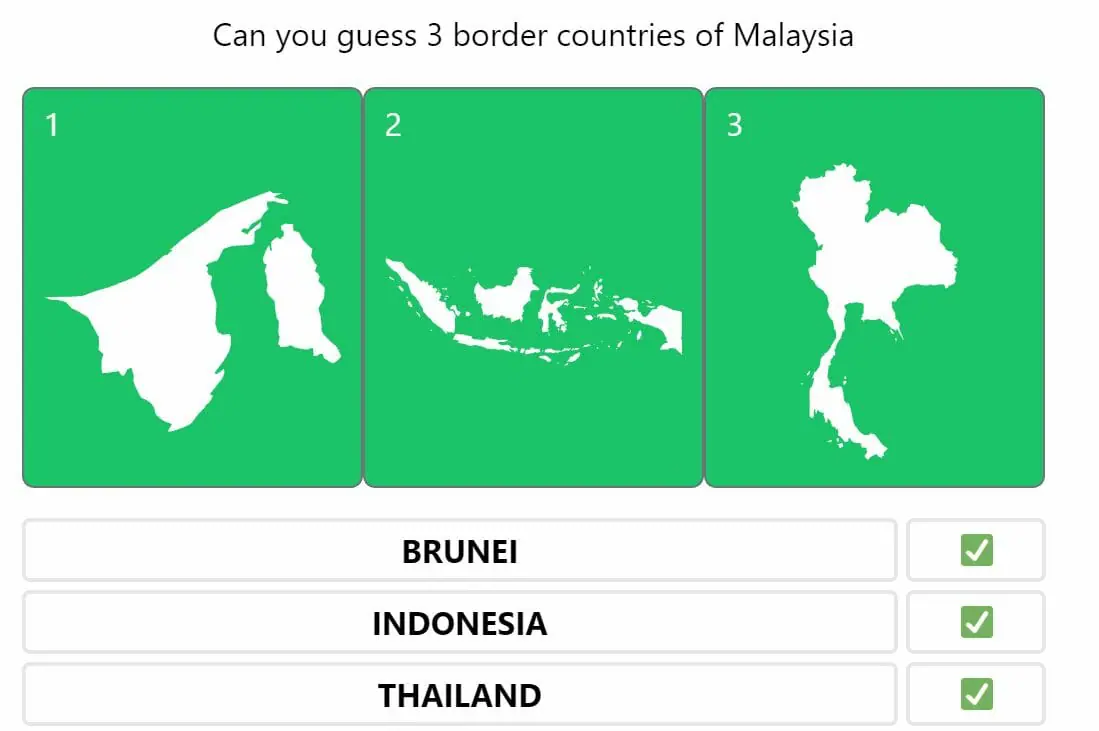 Daily Worldle 295 Bonus Neighbouring Countries Answer - November 12th 2022
