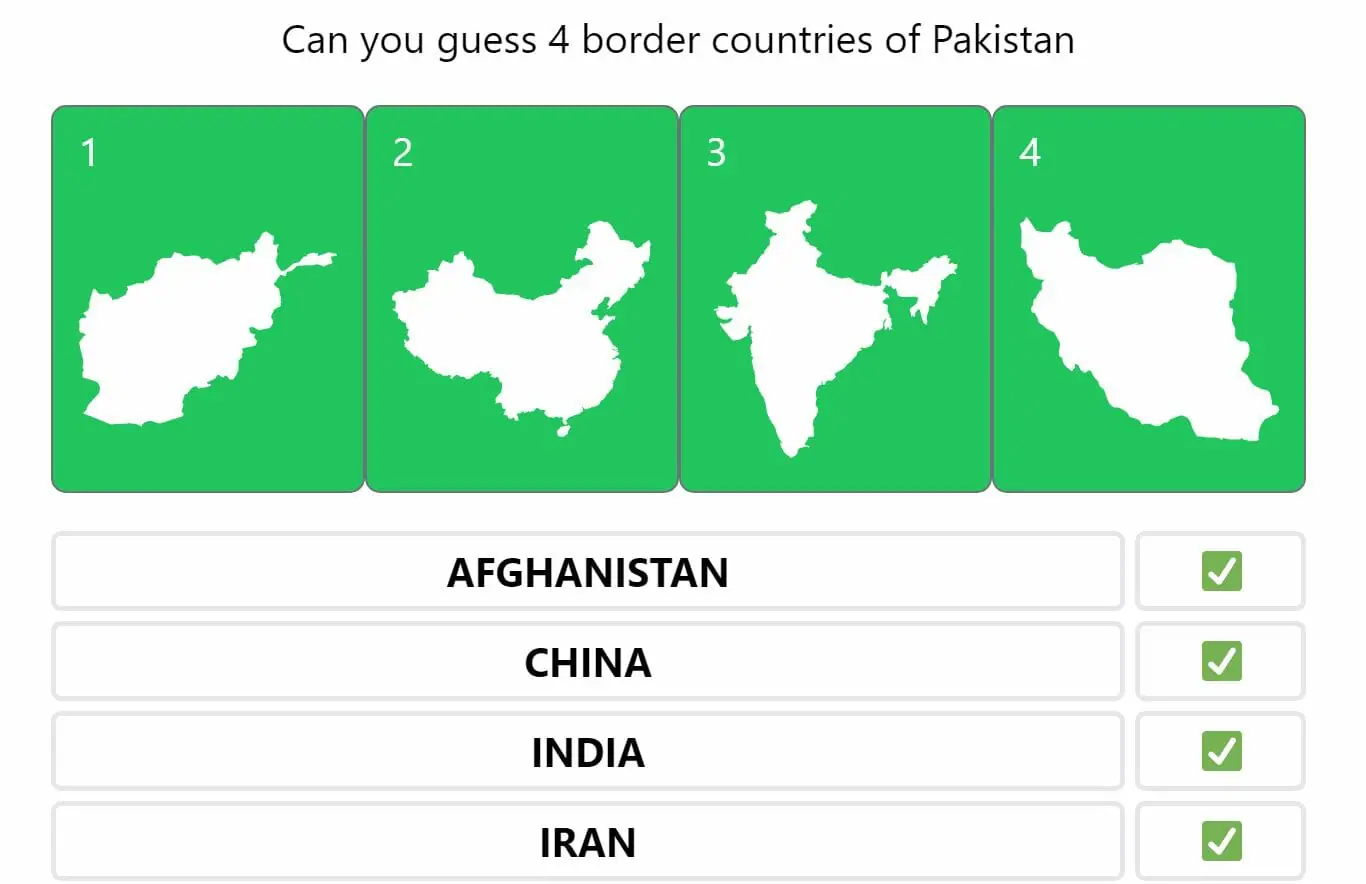 Daily Worldle 306 Bonus Neighbouring Countries Answers - November 23rd 2022