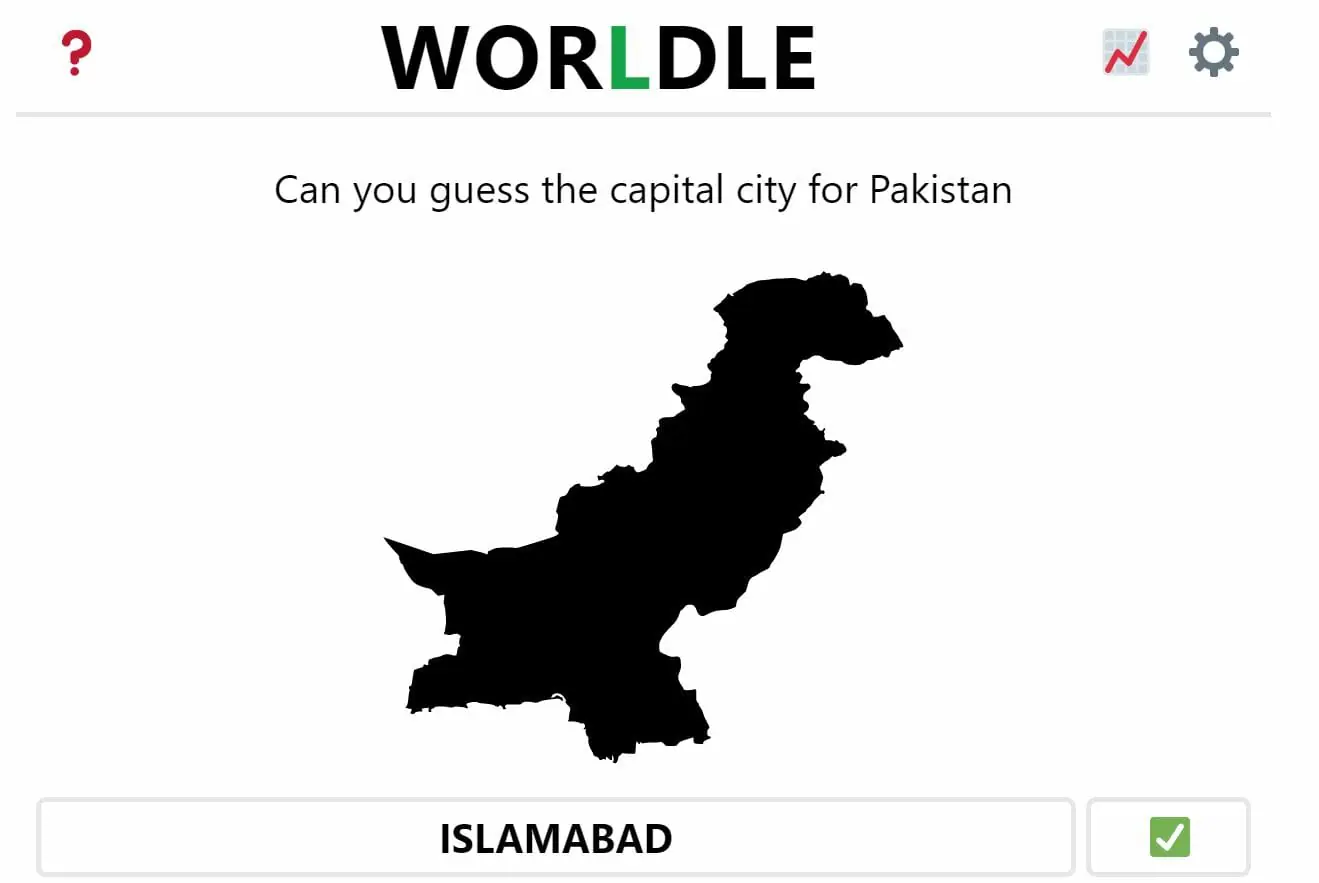 Daily Worldle 306 Country Bonus Capital - November 23rd 2022