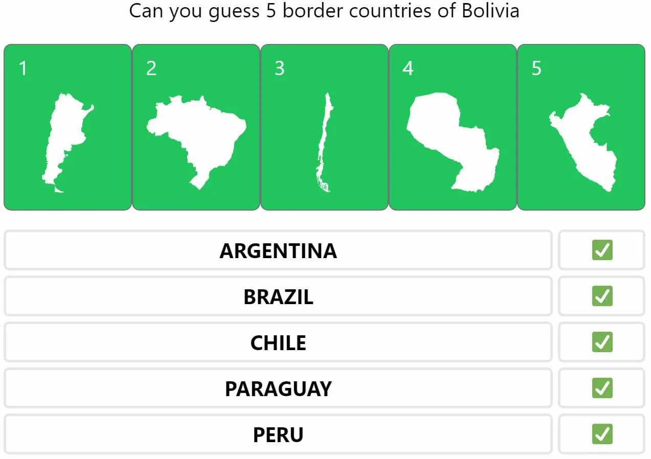 Daily Worldle 307 Bonus Neighbouring Countries Answers - November 24th 2022