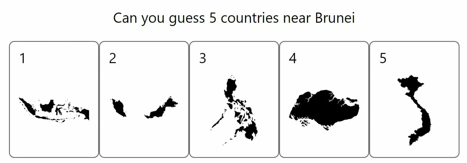 Daily Worldle 308 Bonus Neighbouring Countries - November 25th 2022