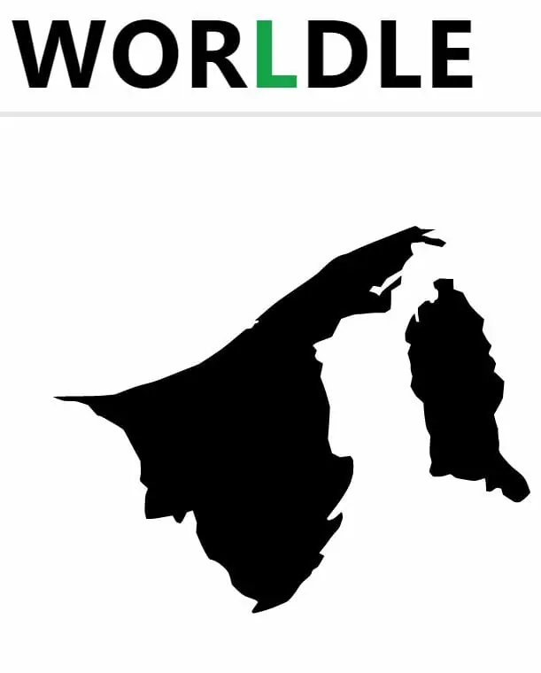 Daily Worldle 308 Country - November 25th 2022