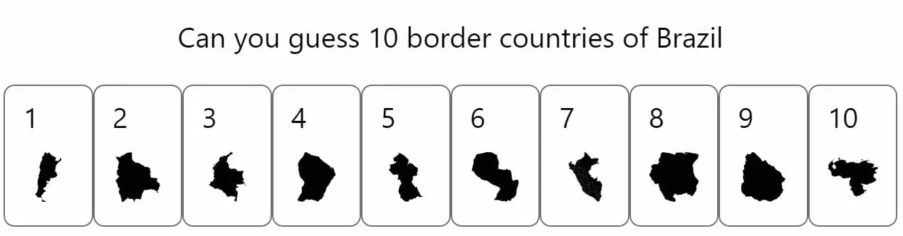 Daily Worldle 309 Bonus Neighbouring Countries - November 26th 2022