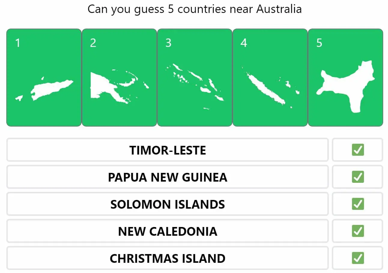 Daily Worldle 310 Bonus Neighbouring Countries Answers - November 27th 2022