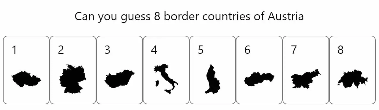 Daily Worldle 311 Bonus Neighbouring Countries - November 28th 2022