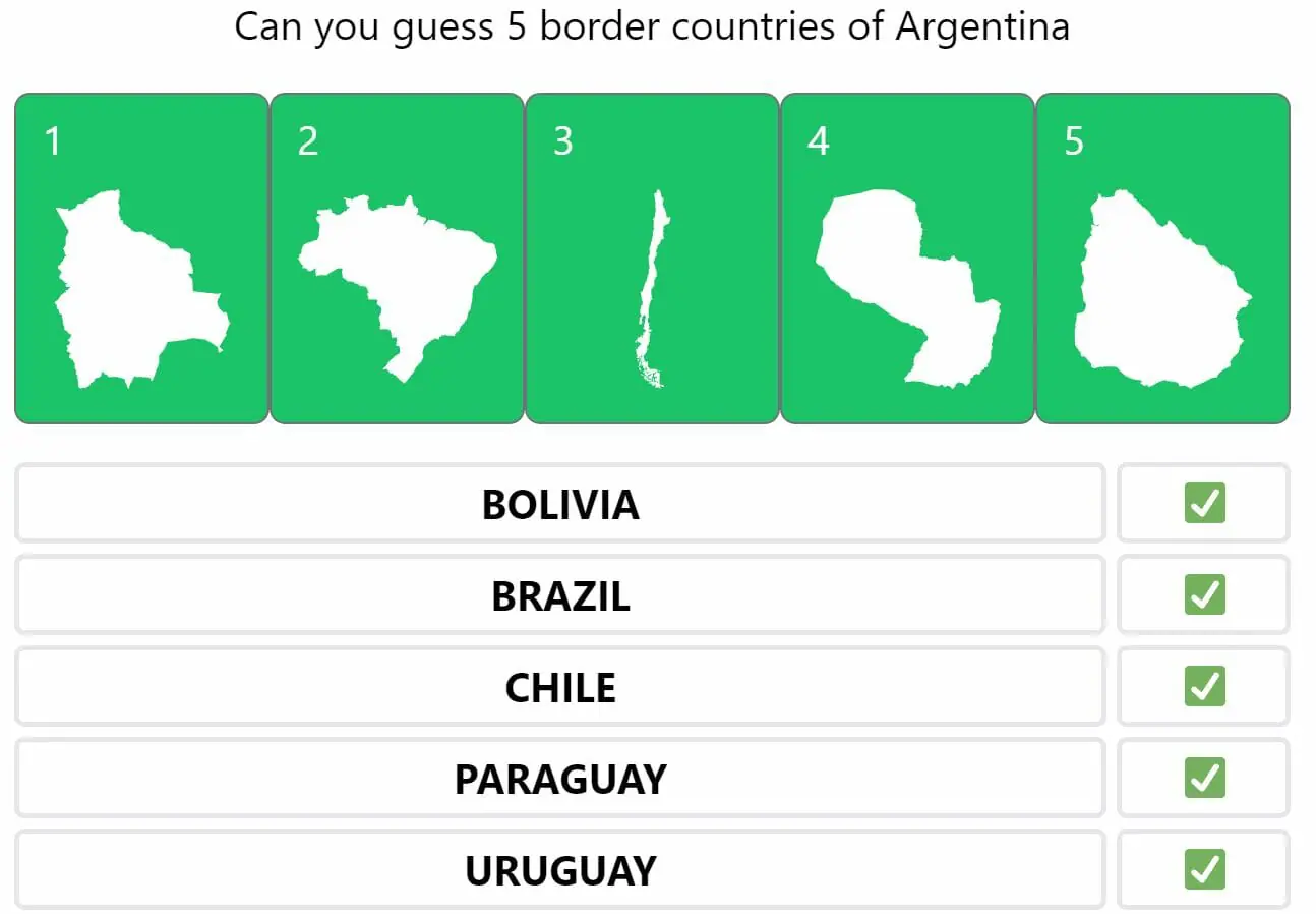 Daily Worldle 312 Bonus Neighbouring Countries Answers - November 29th 2022