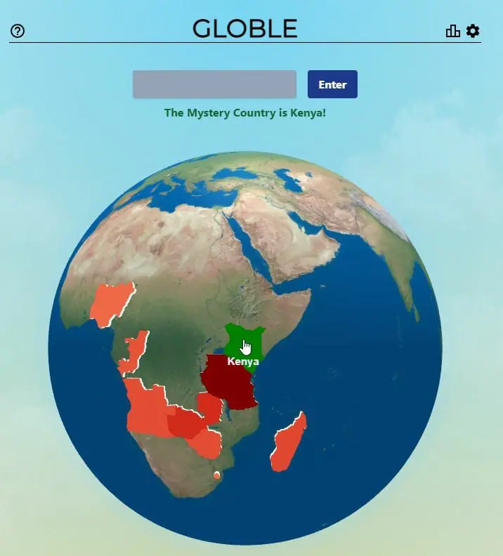 Globle Answer - 24th November 2022