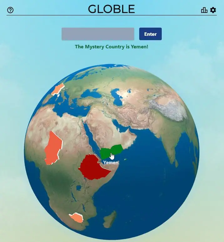 Globle Answer - 28th November 2022