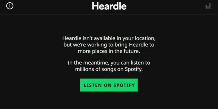 Heardle Not Available