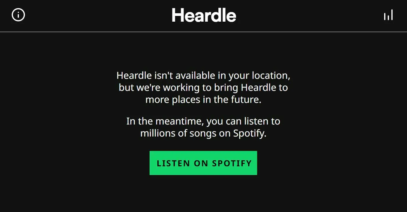 Heardle Not Available