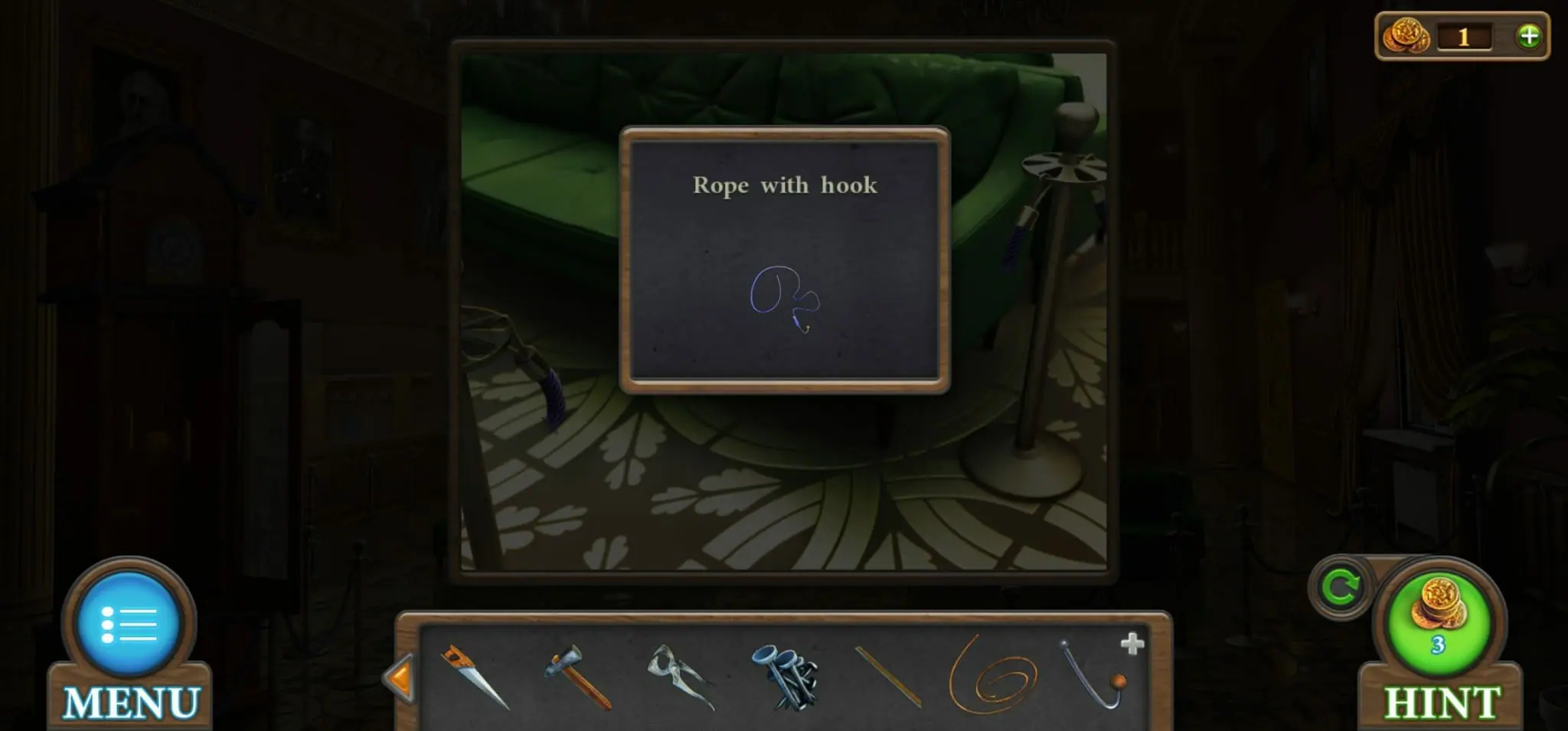 Tricky Doors Rope With Hook