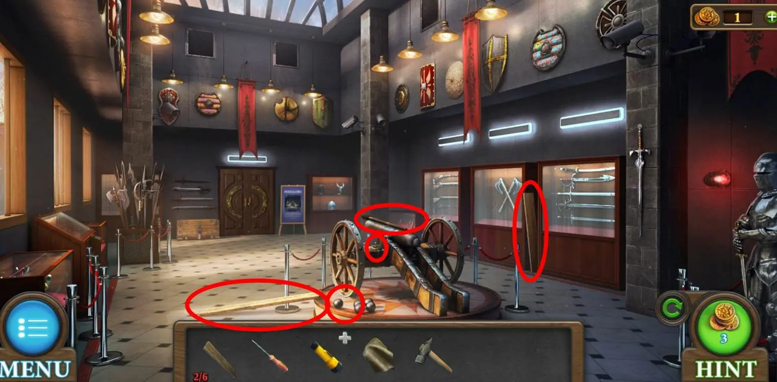 Tricky Doors Walkthrough Level 6 Second Scene Objects