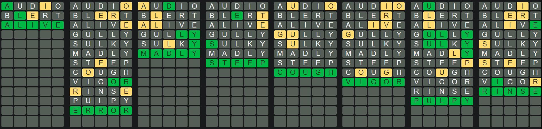 Daily Octordle 454 Answer - April 23rd 2023
