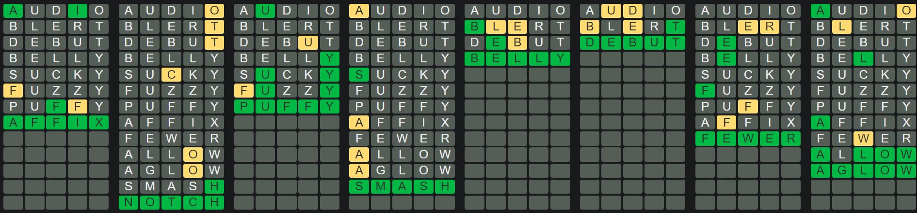 Daily Octordle 456 Answer - April 25th 2023