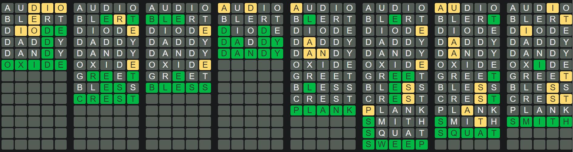 Daily Octordle 457 Answer - April 26th 2023