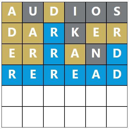 Daily Word Hurdle #914 Afternoon Answer - 19th April 2023