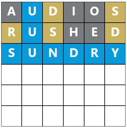 Daily Word Hurdle #916 Afternoon Answer - 20th April 2023