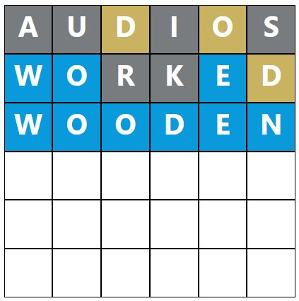 Daily Word Hurdle #917 Morning Answer - 21st April 2023