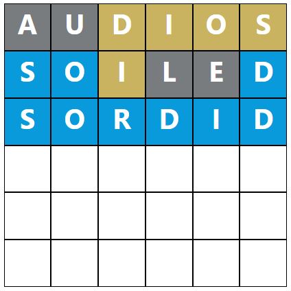 Daily Word Hurdle #920 Afternoon Answer - 22nd April 2023