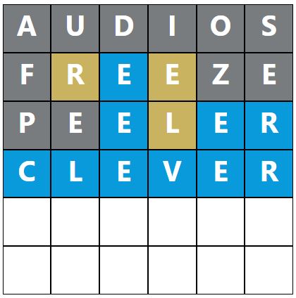 Daily Word Hurdle #928 Afternoon Answer - 26th April 2023