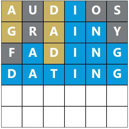 Daily Word Hurdle #930 Afternoon Answer - 27th April 2023