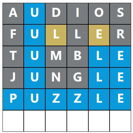 Daily Word Hurdle #938 Afternoon Answer - 1st May 2023