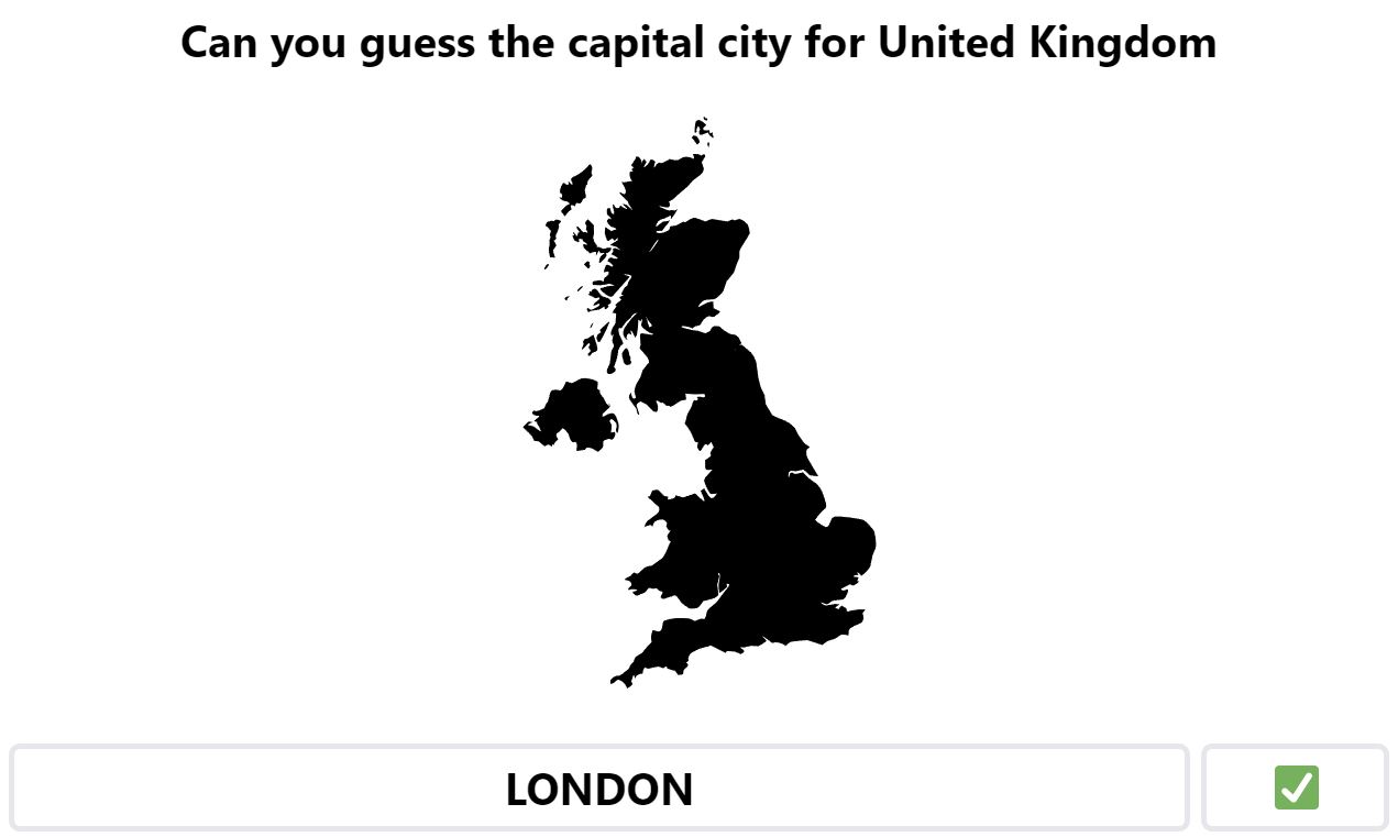 Daily Worldle 461 Bonus Capital City - April 27th 2023