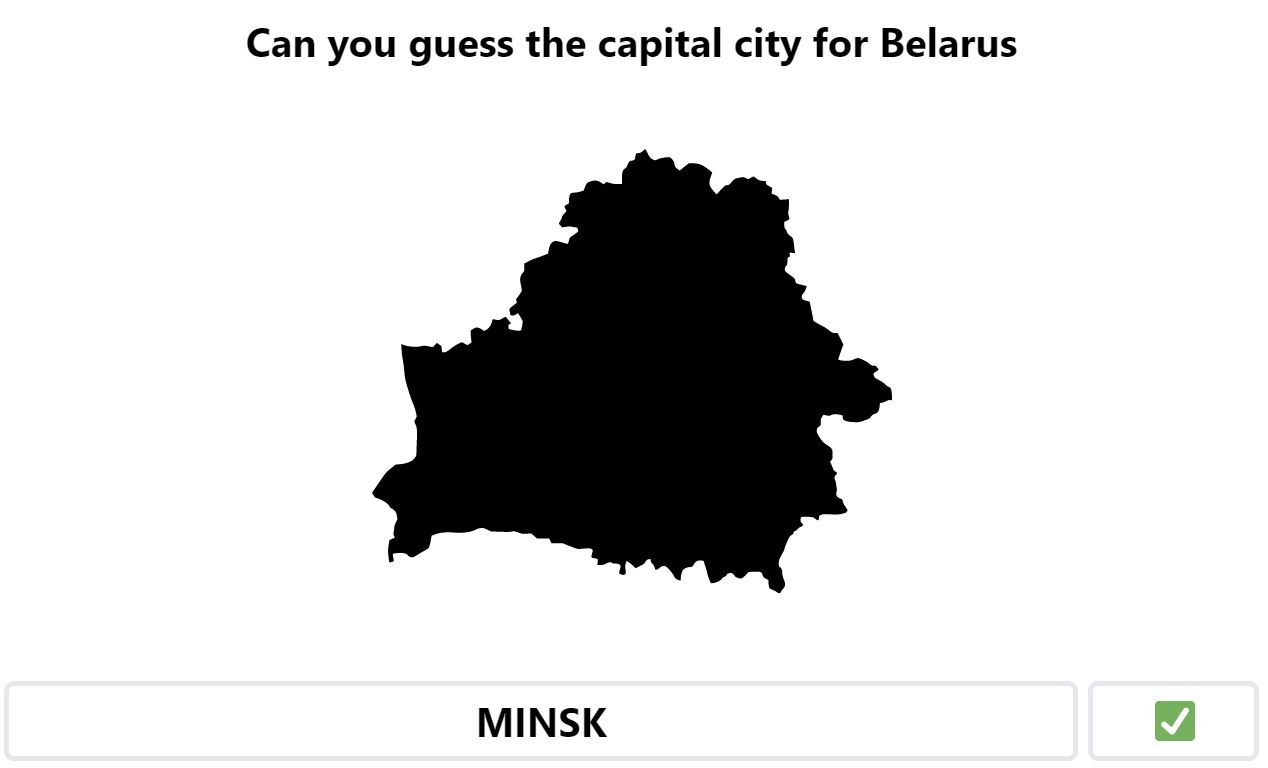 Daily Worldle 464 Bonus Capital City - April 30th 2023