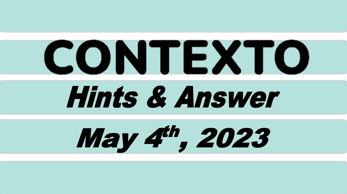 Daily Contexto 228 - May 4th 2023