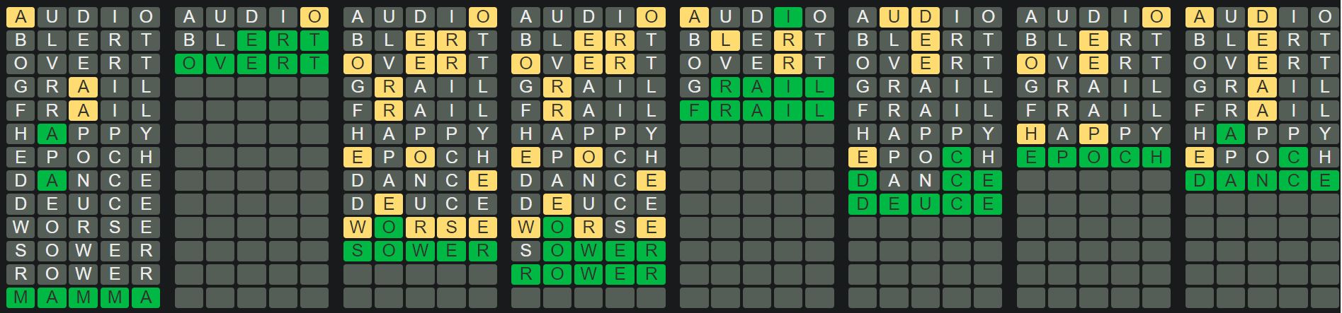 Daily Octordle 464 Answer - May 3rd 2023