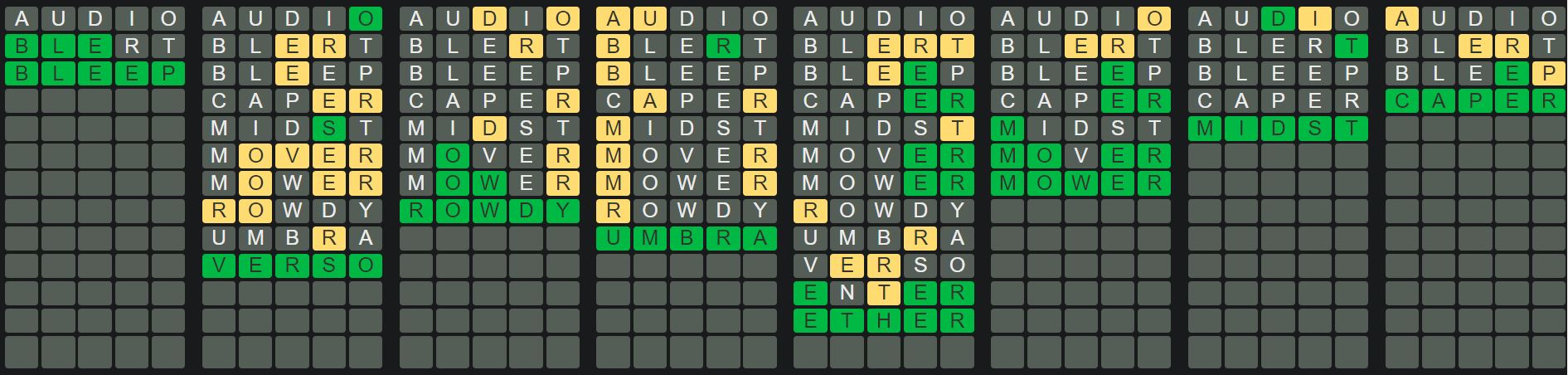 Daily Octordle 465 Answer - May 4th 2023