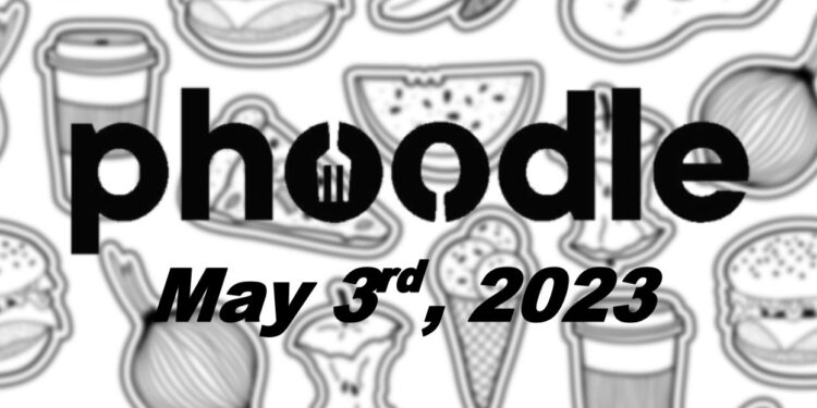 Daily Phoodle - 3rd May 2023
