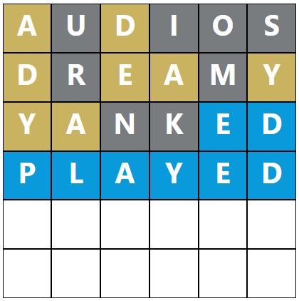 Daily Word Hurdle #942 Afternoon Answer - 3rd May 2023