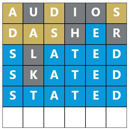 Daily Word Hurdle #944 Morning Answer - 5th May 2023