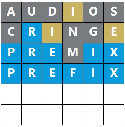 Daily Word Hurdle #947 Morning Answer - 6th May 2023