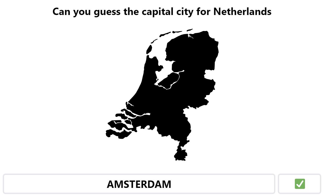 Daily Worldle 468 Bonus Capital City - May 4th 2023