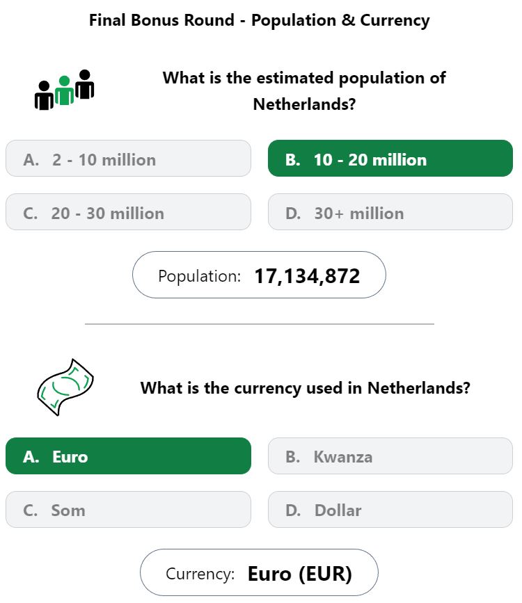 Daily Worldle 468 Bonus Currency & Population Answer - May 4th 2023