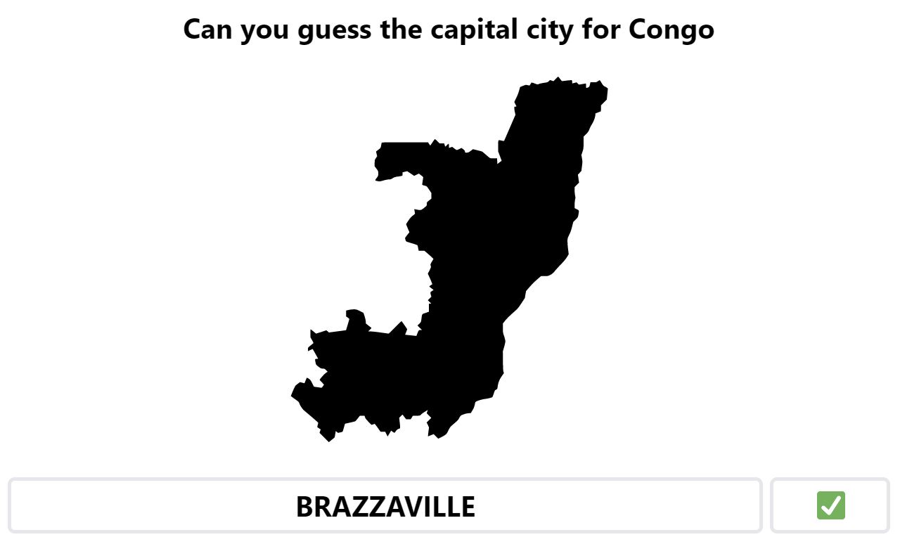 Daily Worldle 472 Bonus Capital City - May 8th 2023