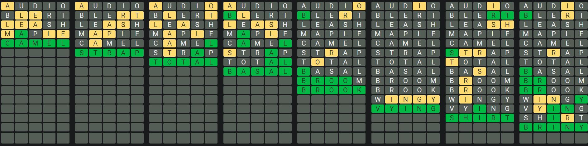 Daily Octordle 588 Sequence Answer - September 7th 2023