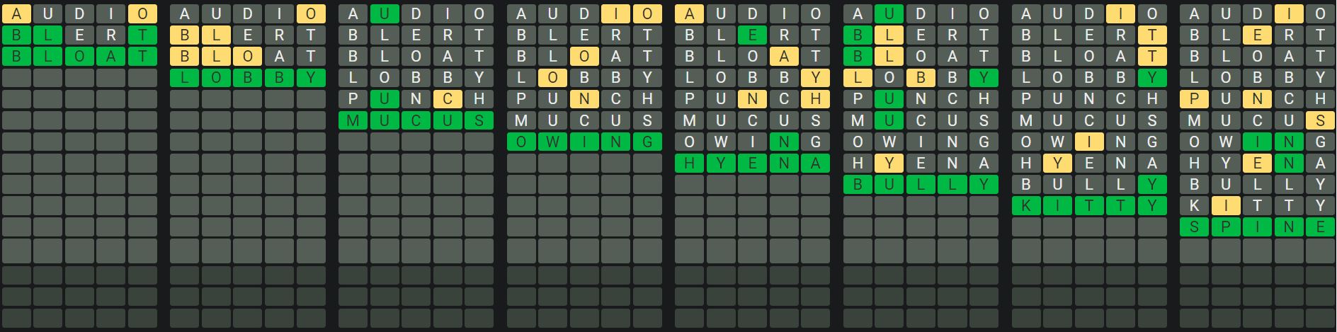 Daily Octordle 589 Sequence Answer - September 8th 2023