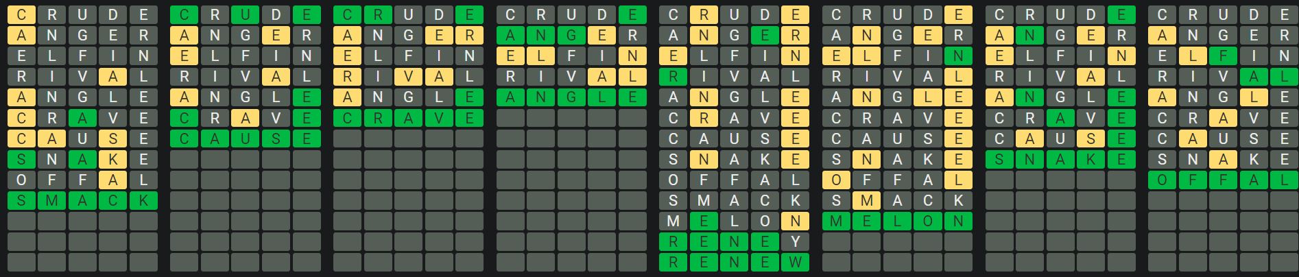 Daily Octordle 595 Rescue Answer - September 11th 2023