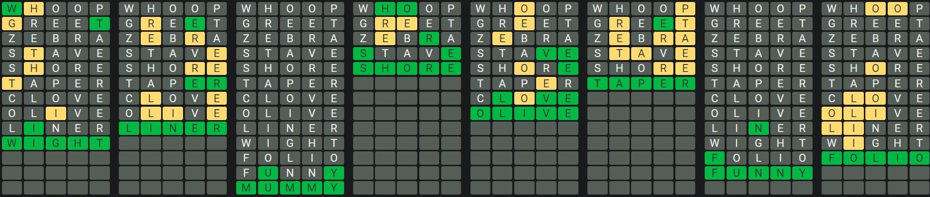 Daily Octordle 599 Rescue Answer - September 15th 2023