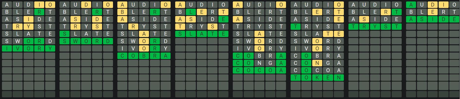 Daily Octordle Answer 595 - September 11th 2023