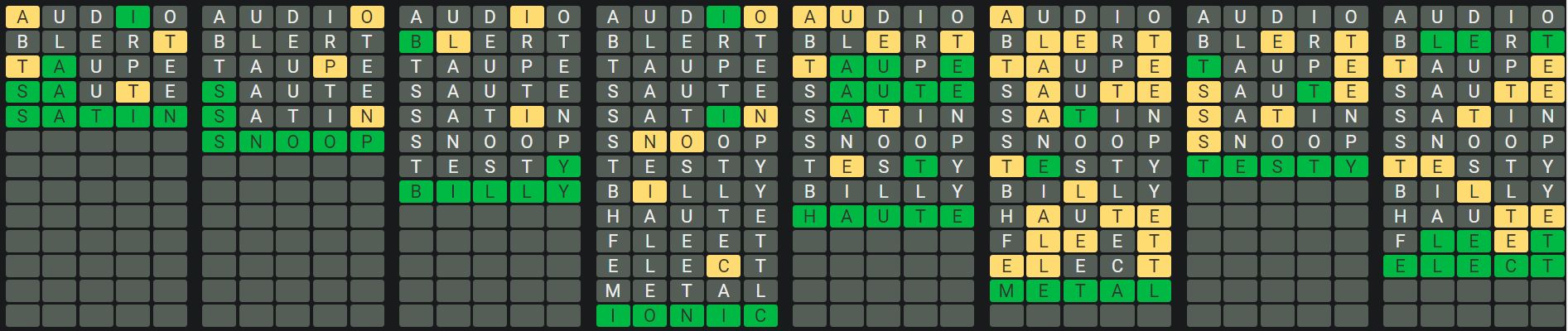Daily Octordle Answer 597 - September 13th 2023