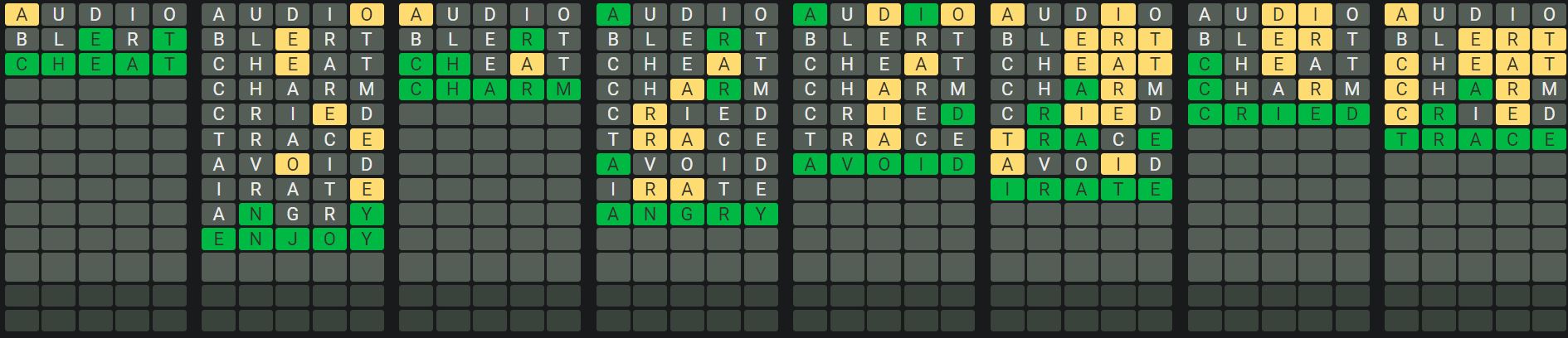 Daily Octordle Answer 600 - September 16th 2023