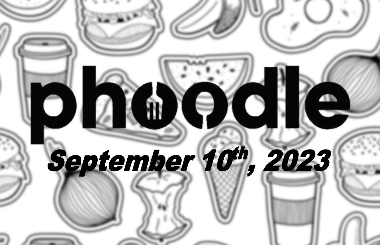 Daily Phoodle - 10th September 2023