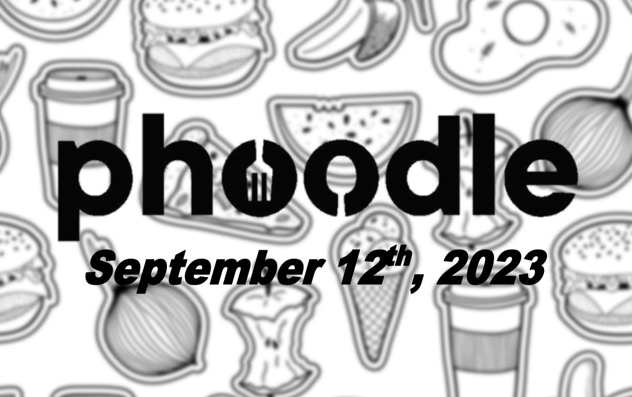 Daily Phoodle - 12th September 2023