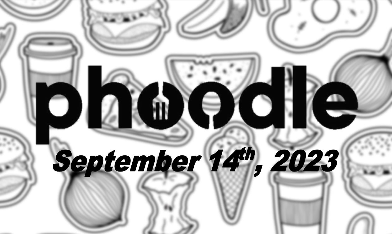 Daily Phoodle - 14th September 2023