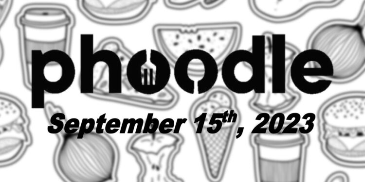 Daily Phoodle - 15th September 2023